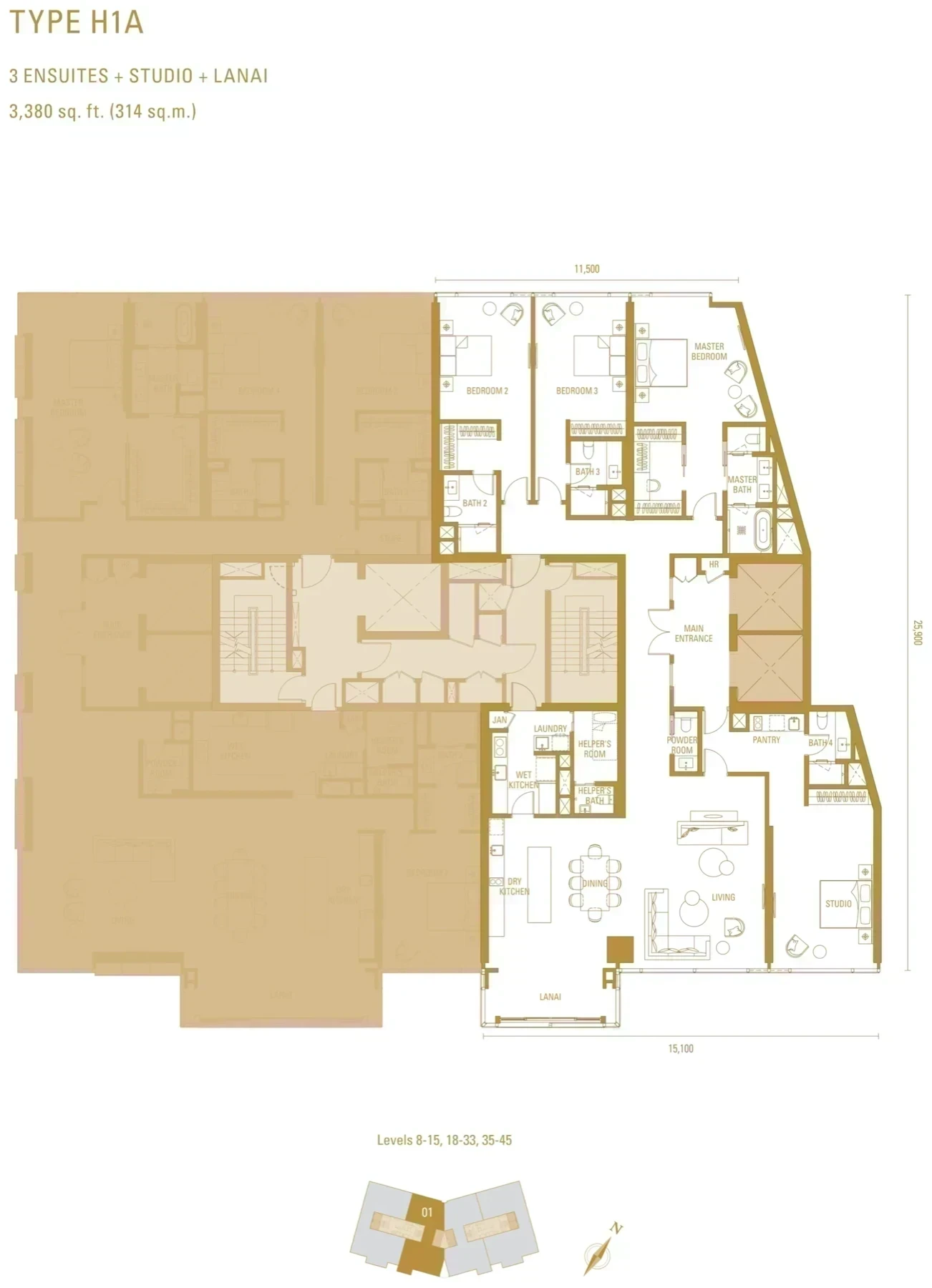 Imperial Residences floor plan